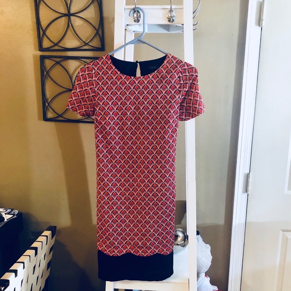 The Limited Navy & Red Pattern Sheath
